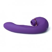 Vibrator 20 Functions, w/G-Spot Pulsation, Clitoral Licking and Tip Vibration, 3 Pleasure spots on 1 Toy! PURPLE